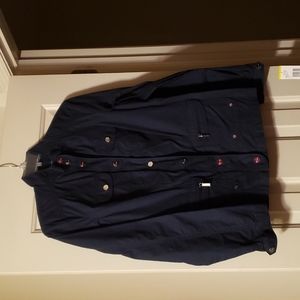 NWT Jones New York Signature Petite Navy Blue Jacket. Size PM